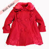 Girls Doubled Chested Coat With Lace