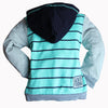 Stripe Hooded Jumper Top