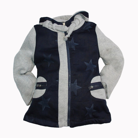 Star Print Hooded Jacket