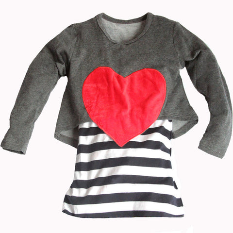 Heart Shape Jumper With Vest Set