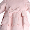 Girls Pink Ruffle Coat