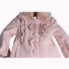 Girls Pink Ruffle Coat