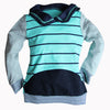 Stripe Hooded Jumper Top